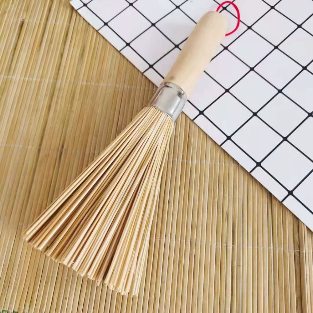 Dish Brush Bamboo - แปรงทำความสะอาดกระทะแบบดั้งเดิม ทำจากไม้ไผ่ธรรมชาติ ทนทาน ใช้ทำความสะอาดหม้อ กระทะ และจาน