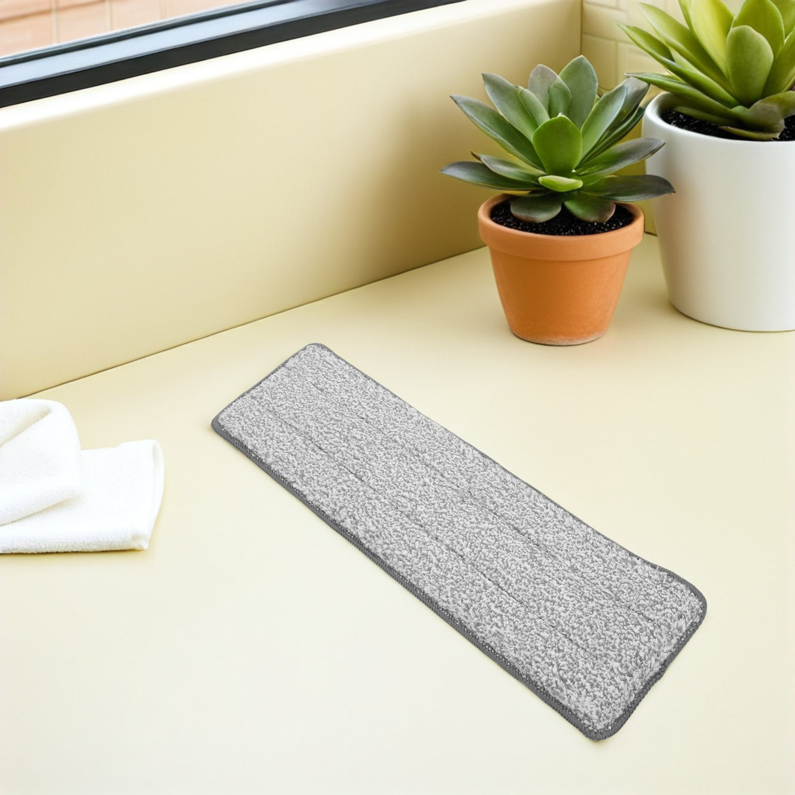 ผ้าถูพื้นไมโครไฟเบอร์แบบแบน 6  - Cloth Pad Reusable บทวิจารณ์และราคา