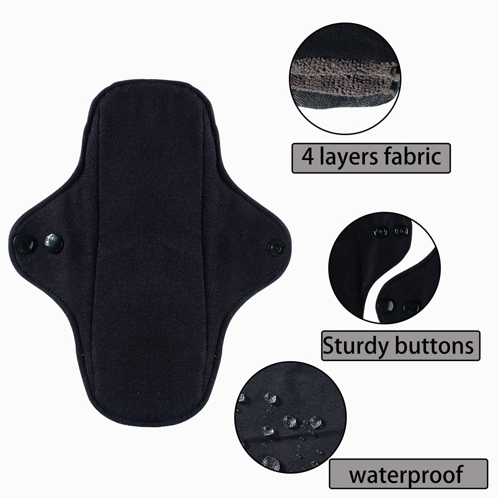 4pcs ผ้าฝ้าย Mama ผ้า Night ยา - Cloth Pad Reusable บทวิจารณ์และราคา