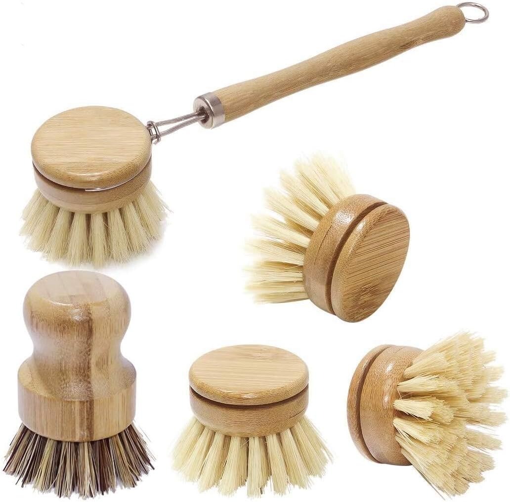 แปรงขัดจานไม้ไผ่,ห้องครัวไม้ทํ - Dish Brush Bamboo บทวิจารณ์และราคา