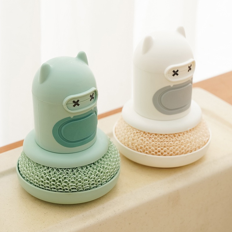 แปรงล้างขวดแบบกดพร้อมจ่ายน้ำยา - Dish Brush Bamboo บทวิจารณ์และราคา