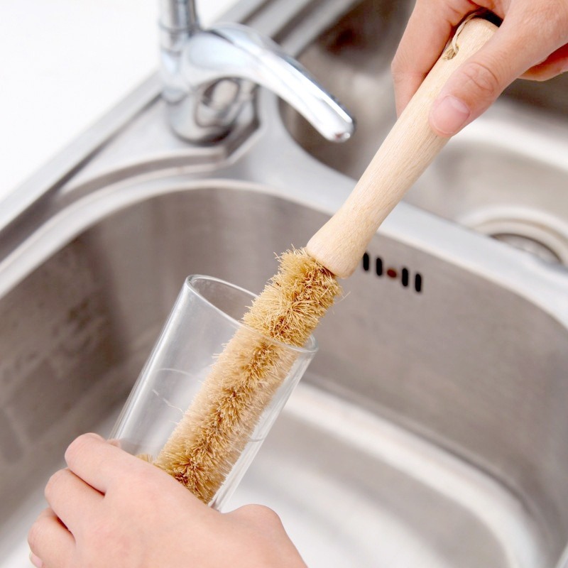 แปรงทำความสะอาดห้องครัว แปรงใย - Dish Brush Bamboo บทวิจารณ์และราคา