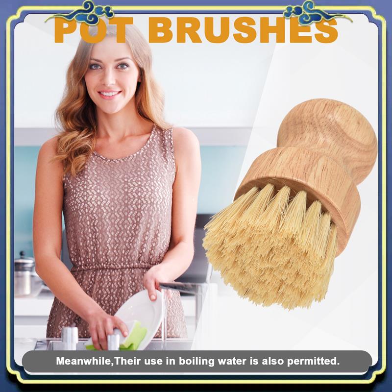 A56P-แปรงจานไม้ไผ่ 2 ชิ้นไม้ไผ - Dish Brush Bamboo บทวิจารณ์และราคา