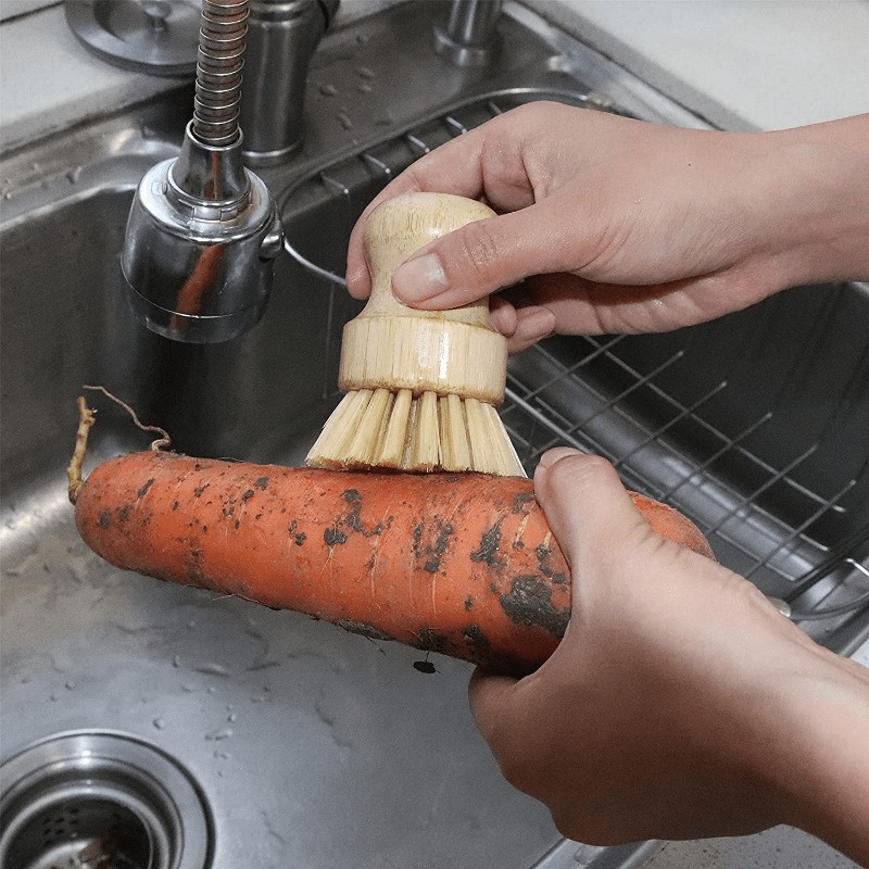 แปรงขัดจานไม้ไผ่ แปรงล้างจานไม - Dish Brush Bamboo บทวิจารณ์และราคา