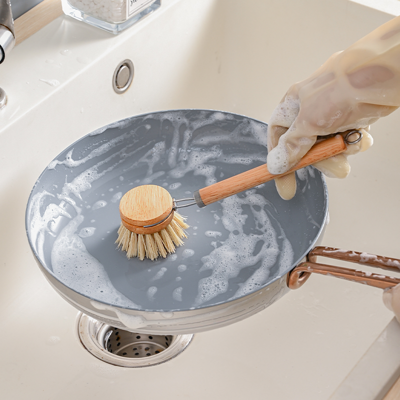 ชุดแปรงล้างจานด้ามไม้พร้อมหัวซ - Dish Brush Bamboo บทวิจารณ์และราคา