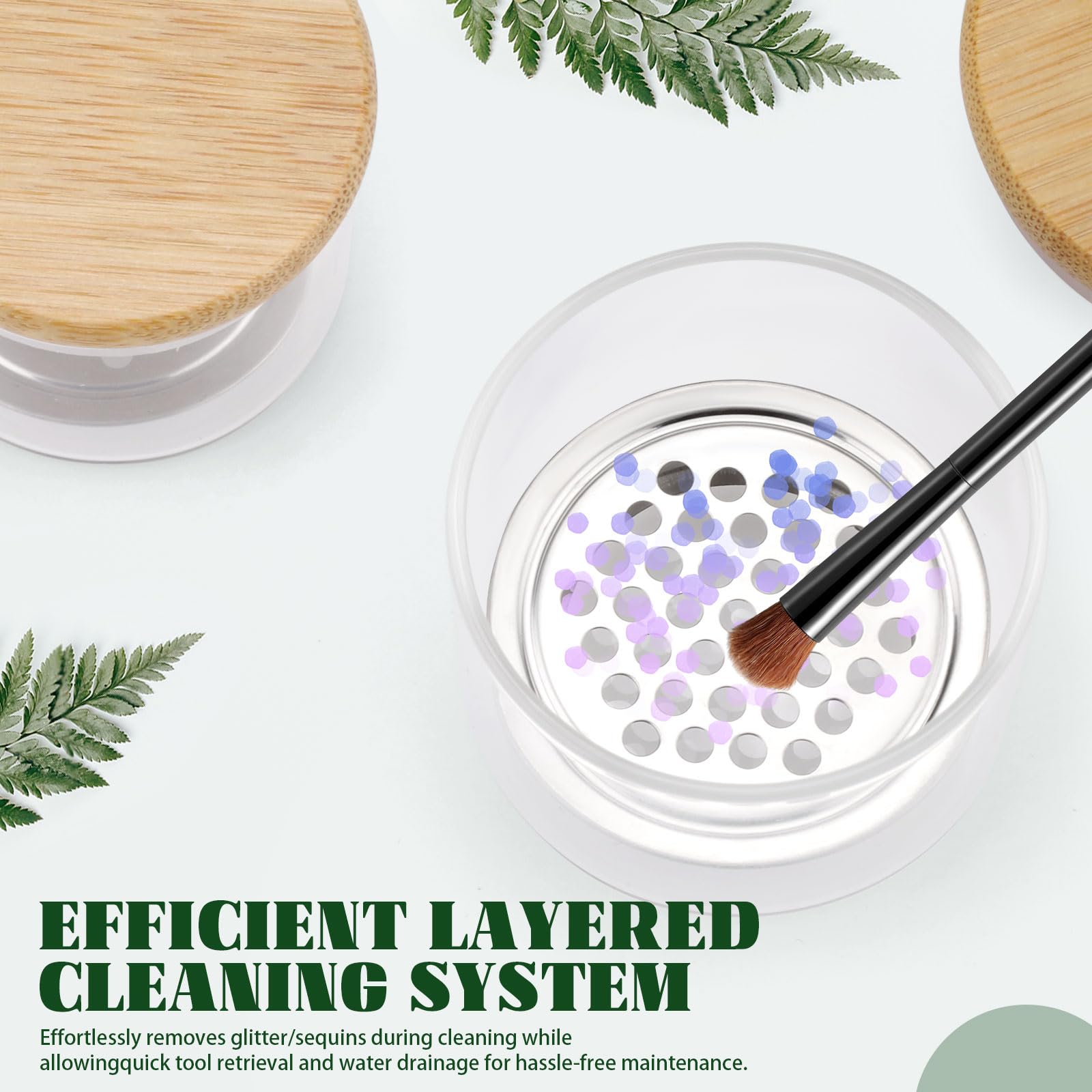 ถ้วยล้างแปรงทำเล็บ ถ้วยทำความส - Dish Brush Bamboo บทวิจารณ์และราคา