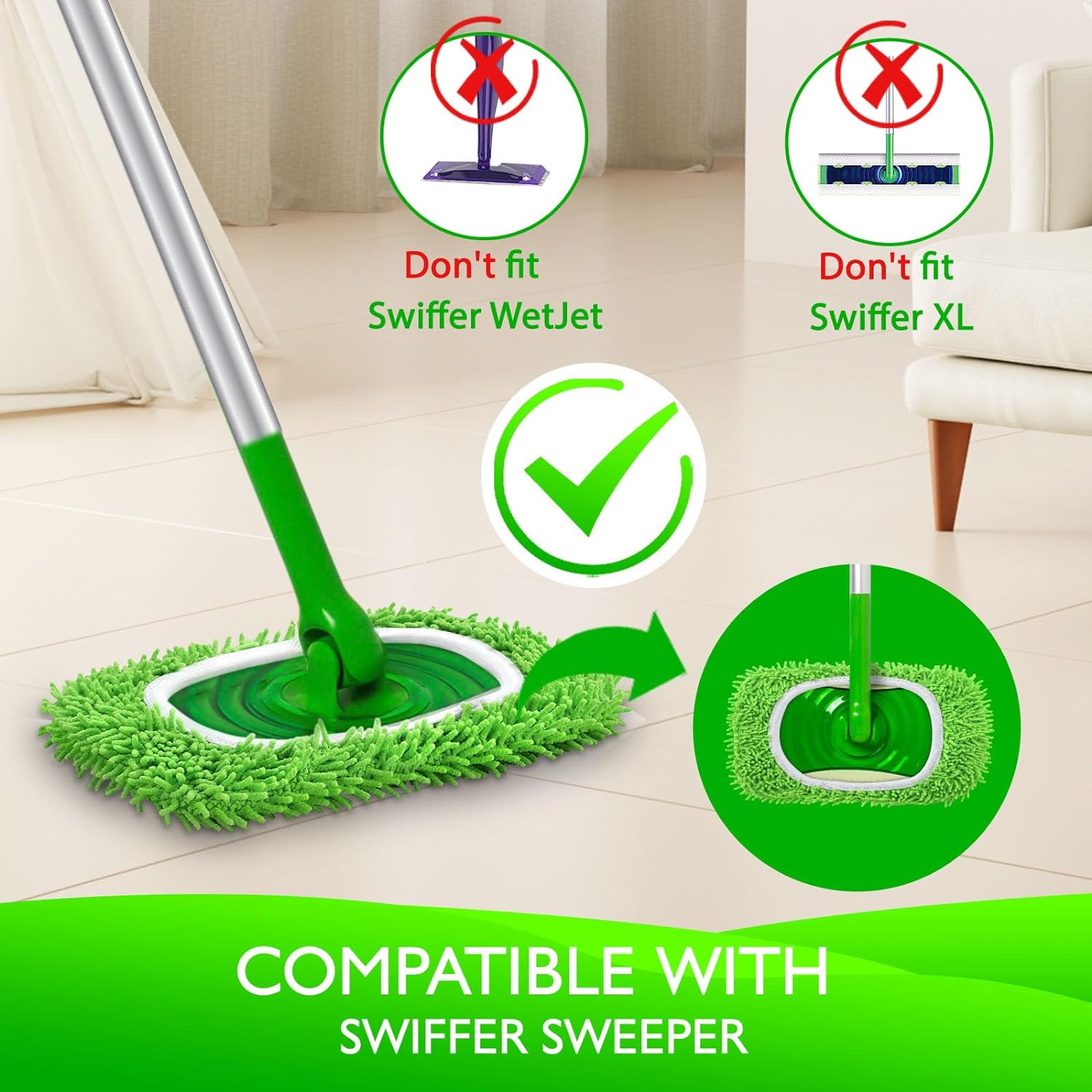 แผ่นไมโครไฟเบอร์สำหรับถูพื้นแบ - Cloth Pad Reusable บทวิจารณ์และราคา