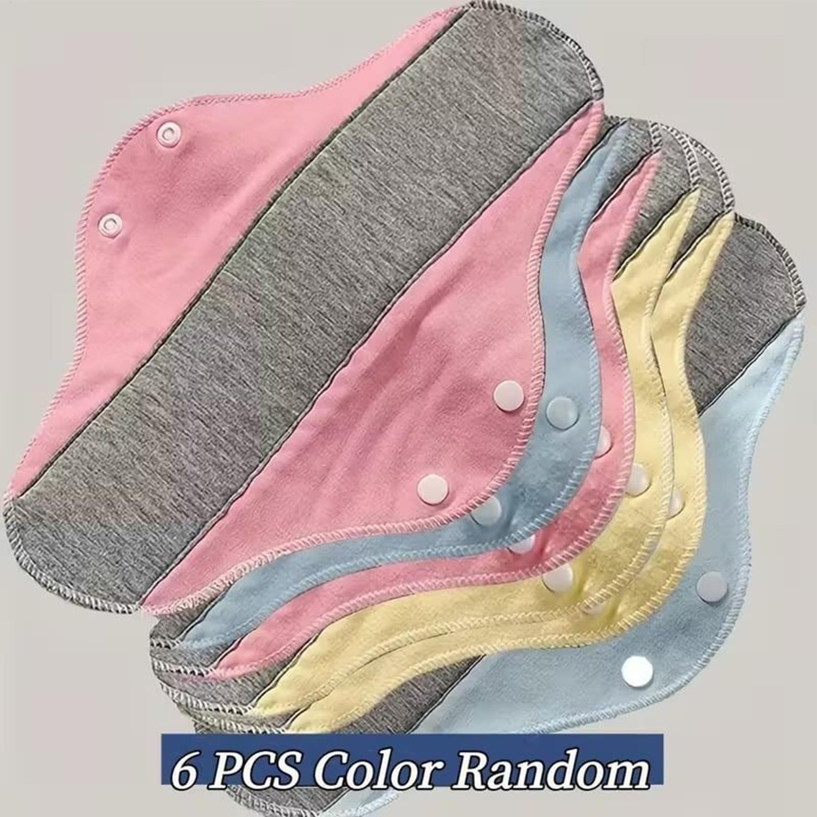 ผ้าอนามัยแบบซักได้ 6 ชิ้น ผ้าอ - Cloth Pad Reusable บทวิจารณ์และราคา