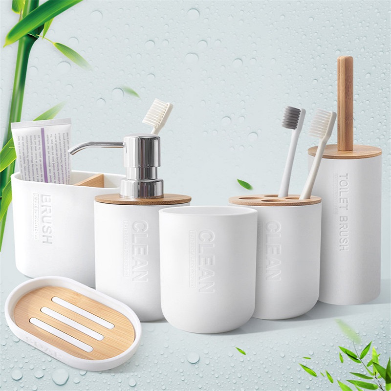 1ชิ้นอุปกรณ์ห้องน้ำขวดเครื่องจ - Dish Brush Bamboo บทวิจารณ์และราคา